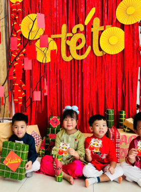 TẾT YÊU THƯƠNG – BÉ RẠNG RỠ TRONG ÁO DÀI TRUYỀN THỐNG TẠI MẦM NON VƯỜN TÁO