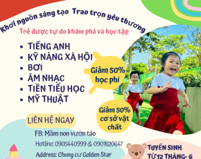 🎉 ƯU ĐÃI ĐẶC BIỆT TẠI TRƯỜNG MẦM NON VƯỜN TÁO 🍎🍏