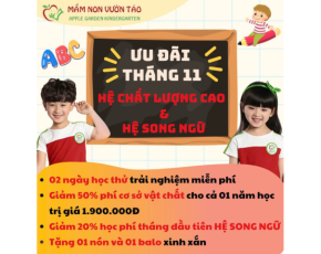 CHƯƠNG TRÌNH ƯU ĐÃI TUYỂN SINH THÁNG 11