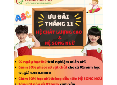 CHƯƠNG TRÌNH ƯU ĐÃI TUYỂN SINH THÁNG 11