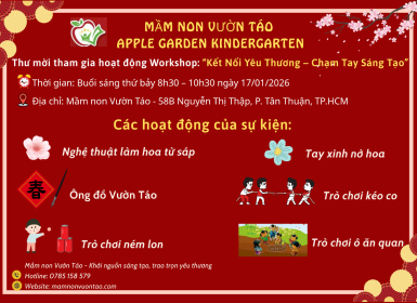 🌸 WORKSHOP THÁNG 1  “KẾT NỐI YÊU THƯƠNG – CHẠM TAY SÁNG TẠO"