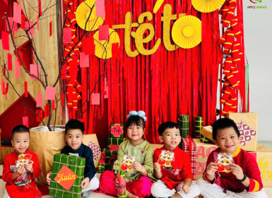 TẾT YÊU THƯƠNG – BÉ RẠNG RỠ TRONG ÁO DÀI TRUYỀN THỐNG TẠI MẦM NON VƯỜN TÁO