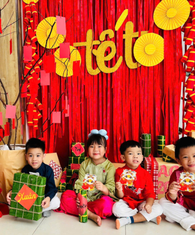 TẾT YÊU THƯƠNG – BÉ RẠNG RỠ TRONG ÁO DÀI TRUYỀN THỐNG TẠI MẦM NON VƯỜN TÁO