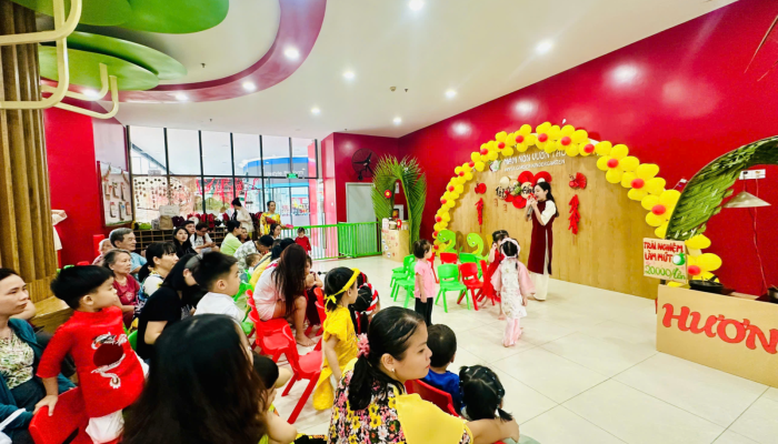  “TẾT VUI GẮN KẾT – XUÂN HỒNG YÊU THƯƠNG” RỘN RÀNG TẠI MẦM NON VƯỜN TÁO