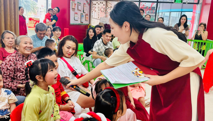  “TẾT VUI GẮN KẾT – XUÂN HỒNG YÊU THƯƠNG” RỘN RÀNG TẠI MẦM NON VƯỜN TÁO