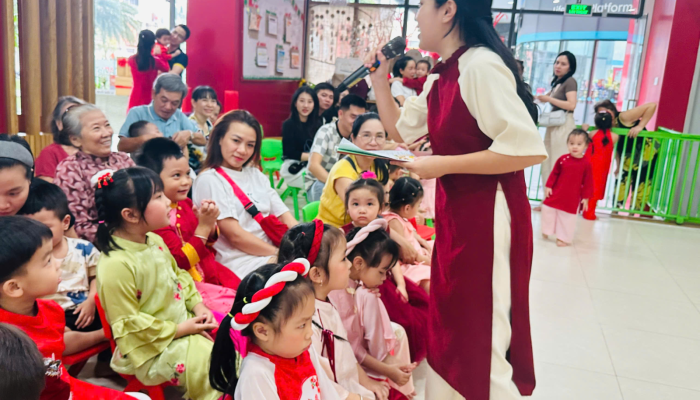  “TẾT VUI GẮN KẾT – XUÂN HỒNG YÊU THƯƠNG” RỘN RÀNG TẠI MẦM NON VƯỜN TÁO