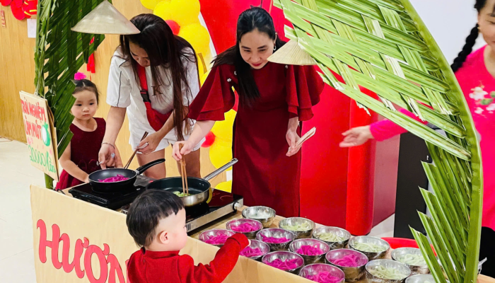  “TẾT VUI GẮN KẾT – XUÂN HỒNG YÊU THƯƠNG” RỘN RÀNG TẠI MẦM NON VƯỜN TÁO