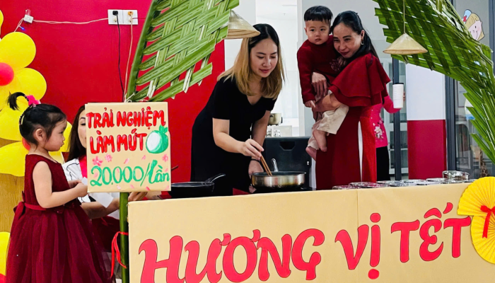  “TẾT VUI GẮN KẾT – XUÂN HỒNG YÊU THƯƠNG” RỘN RÀNG TẠI MẦM NON VƯỜN TÁO