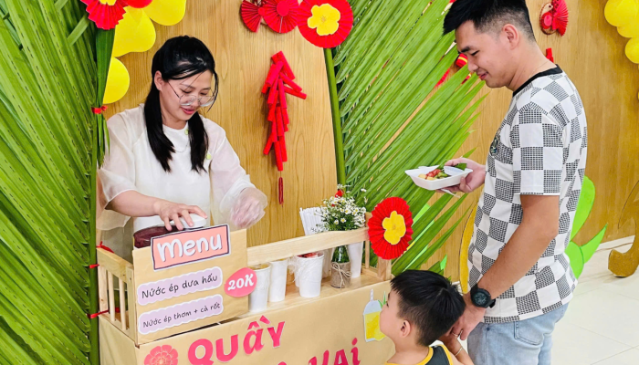  “TẾT VUI GẮN KẾT – XUÂN HỒNG YÊU THƯƠNG” RỘN RÀNG TẠI MẦM NON VƯỜN TÁO