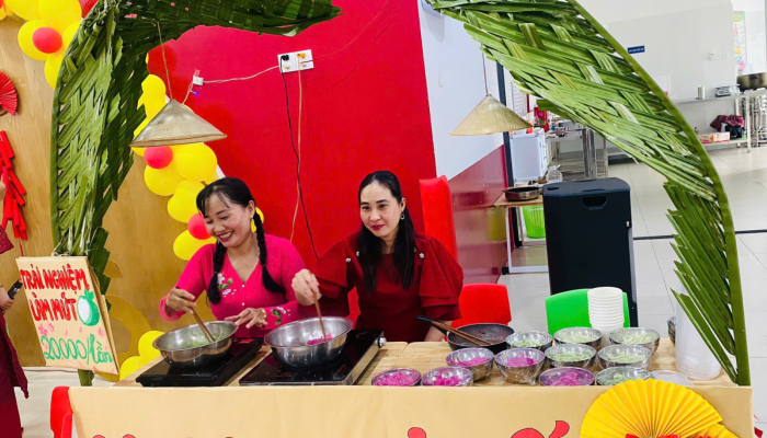  “TẾT VUI GẮN KẾT – XUÂN HỒNG YÊU THƯƠNG” RỘN RÀNG TẠI MẦM NON VƯỜN TÁO