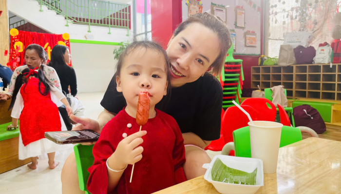  “TẾT VUI GẮN KẾT – XUÂN HỒNG YÊU THƯƠNG” RỘN RÀNG TẠI MẦM NON VƯỜN TÁO