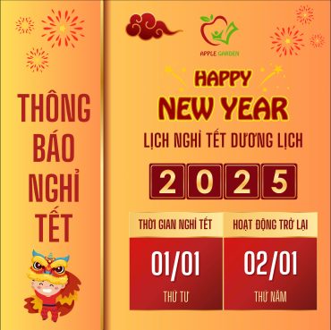 THÔNG BÁO NGHỈ TẾT DƯƠNG LỊCH 2025 