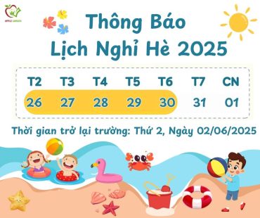 ☀️ THÔNG BÁO LỊCH NGHỈ HÈ NĂM HỌC 2024 – 2025 ⛱️